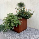 Donica Z Cortenu Cubo Kwadratowa Stalowa - cortena.pl Donica Z Cortenu Cubo Kwadratowa Stalowa - cortena.pl