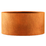 Donica Z Cortenu Okragla Metalowa 1200x600 - cortena.pl Donica Z Cortenu Okragla Metalowa 1200x600 - cortena.pl