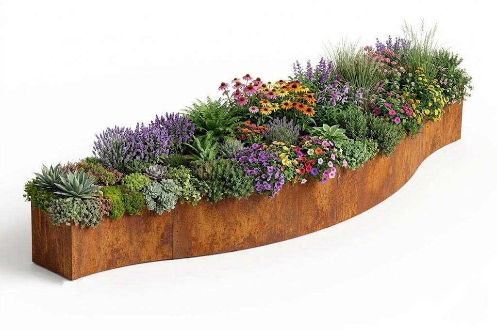 Donica Corten Custom 1 - cortena.pl