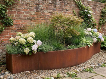Donica Corten Custom Pod Mur - cortena.pl