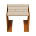 ławka Flanco2 1 Corten B - cortena.pl