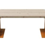 ławka Flanco2 2 Corten B - cortena.pl