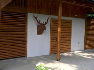 Poroże Stalowe Corten Na Sciane - cortena.pl