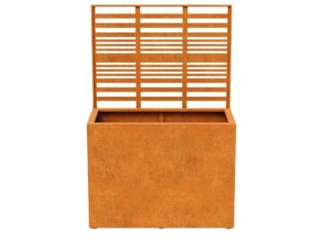 Coverra Donica Z Zasłonka 2 Corten B - cortena.pl