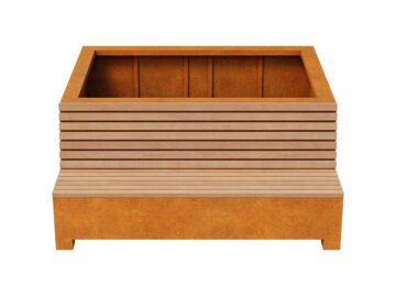 Lawko Donica Bastidor Ogrodowa Miejska 1 Corten B - cortena.pl