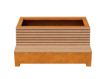 Lawko Donica Bastidor Ogrodowa Miejska 2 Corten B - cortena.pl