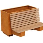 Lawko Donica Bastidor Ogrodowa Miejska 6 Corten A - cortena.pl