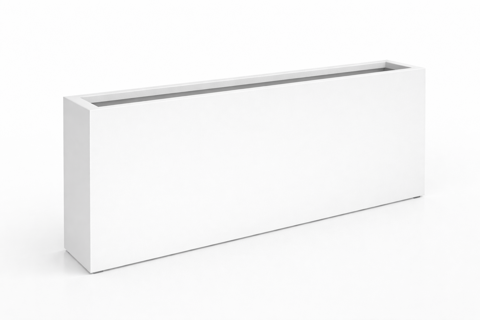 Donica Aluminiowa Estrecho 25 180x30x90 Biala - cortena.pl Donica Aluminiowa Estrecho 25 180x30x90 Biala - cortena.pl