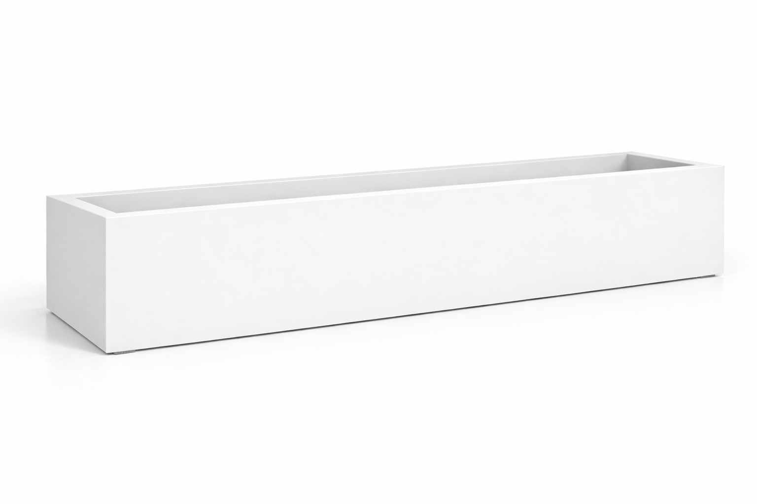 Donica Aluminiowa Largo 8 270 60 60 Biala - cortena.pl Donica Aluminiowa Largo 8 270 60 60 Biala - cortena.pl