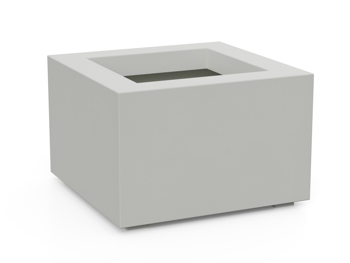 Donica Ogrodowa Aluminiowa Bajo 1 Biała S - cortena.pl Donica Ogrodowa Aluminiowa Bajo 1 Biała S - cortena.pl