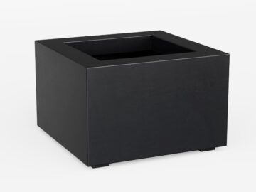 Donica Ogrodowa Aluminiowa Bajo 1 Czarna Antracyt S - cortena.pl