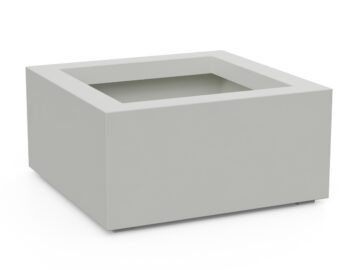 Donica Ogrodowa Aluminiowa Bajo 2 Biała S - cortena.pl