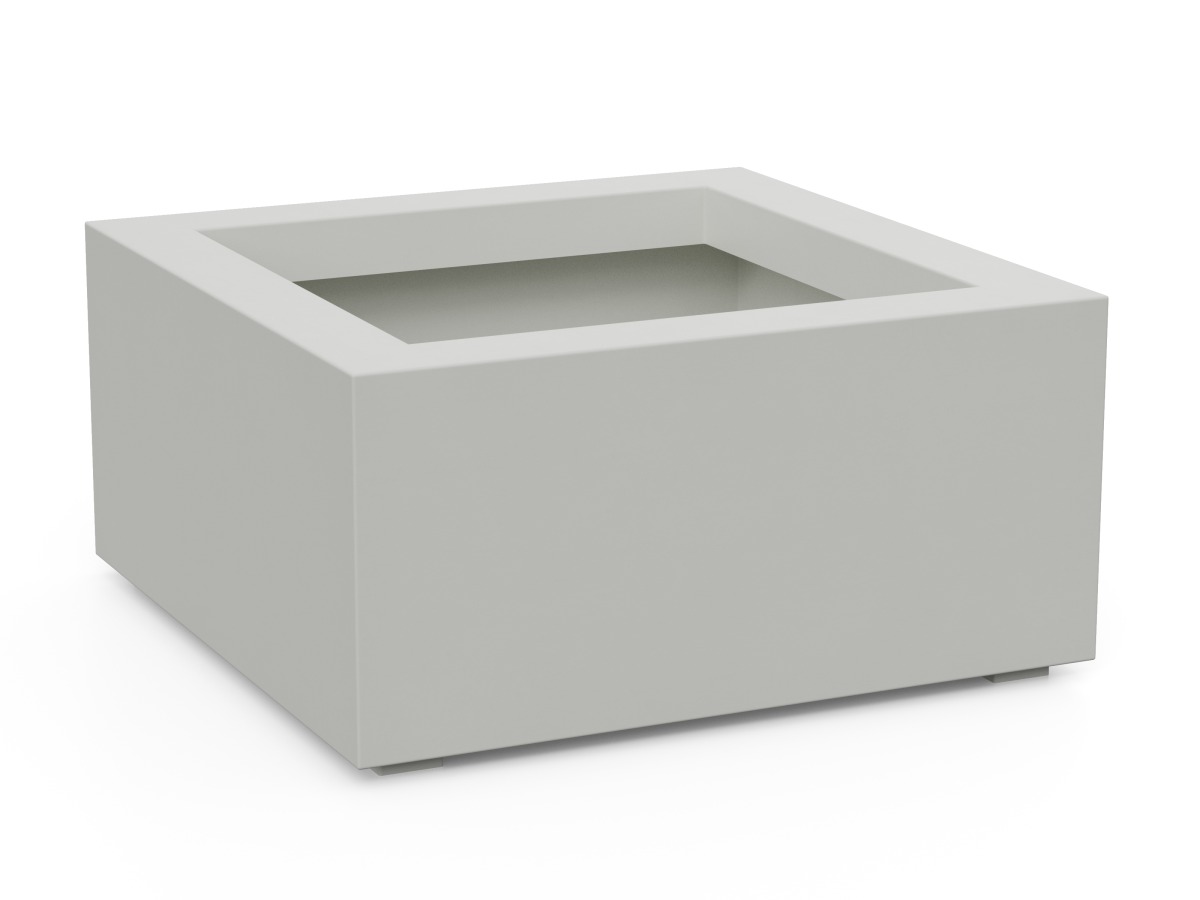 Donica Ogrodowa Aluminiowa Bajo 2 Biała S - cortena.pl Donica Ogrodowa Aluminiowa Bajo 2 Biała S - cortena.pl