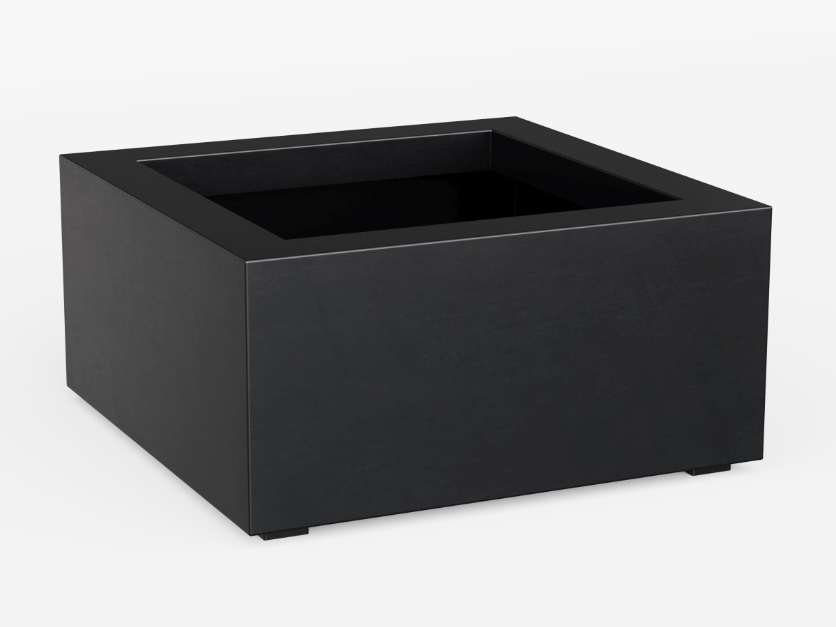 Donica Ogrodowa Aluminiowa Bajo 2 Czarna Antracyt S - cortena.pl Donica Ogrodowa Aluminiowa Bajo 2 Czarna Antracyt S - cortena.pl