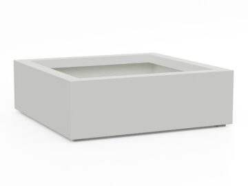 Donica Ogrodowa Aluminiowa Bajo 3 Biała S - cortena.pl