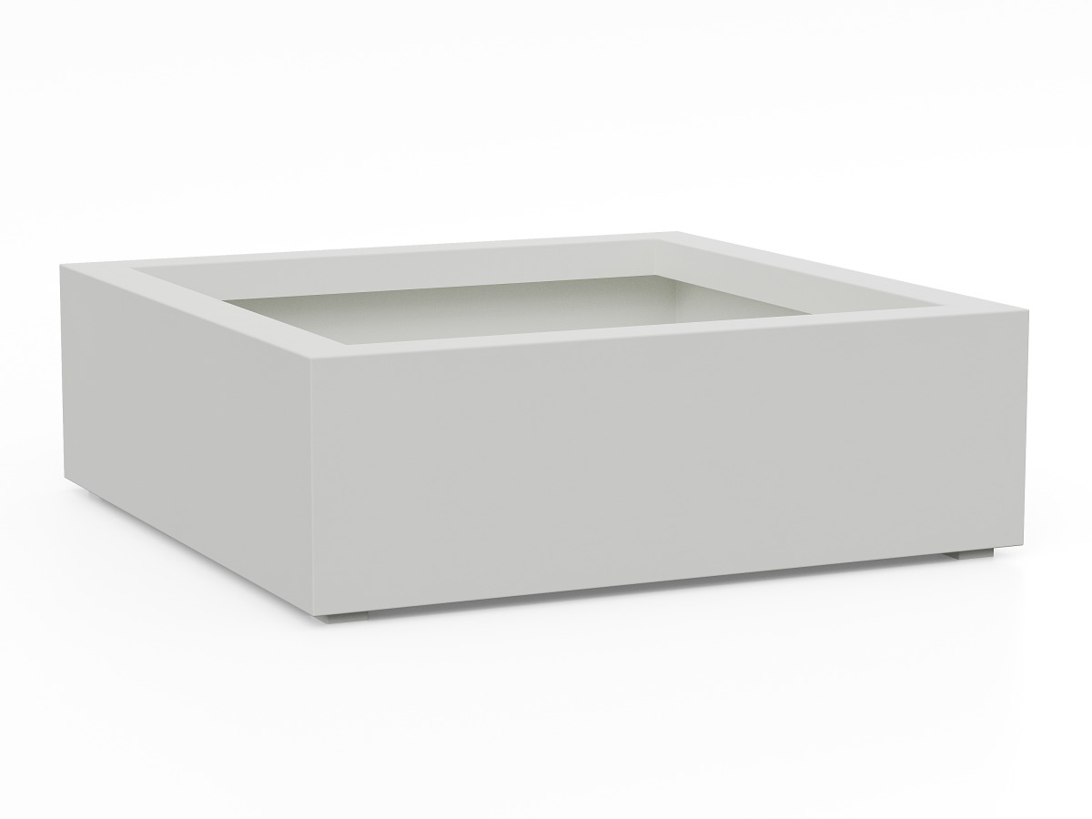 Donica Ogrodowa Aluminiowa Bajo 3 Biała S - cortena.pl Donica Ogrodowa Aluminiowa Bajo 3 Biała S - cortena.pl