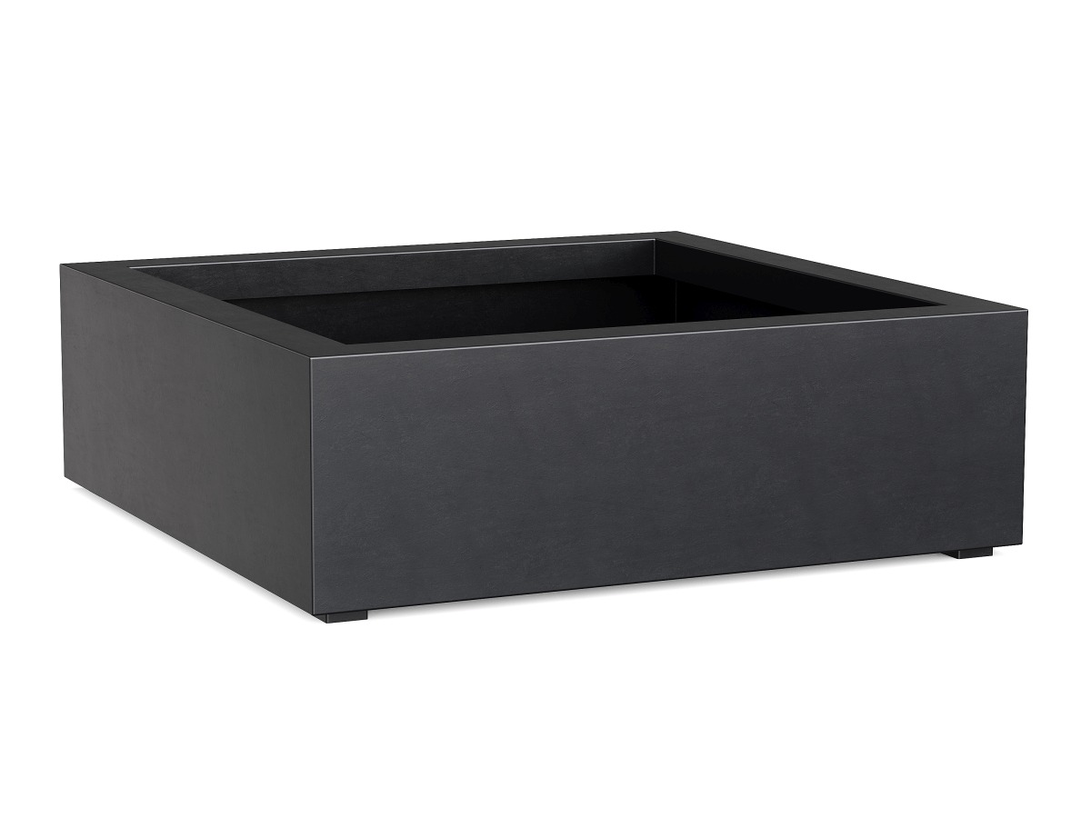 Donica Ogrodowa Aluminiowa Bajo 3 Czarna Antracyt S - cortena.pl Donica Ogrodowa Aluminiowa Bajo 3 Czarna Antracyt S - cortena.pl