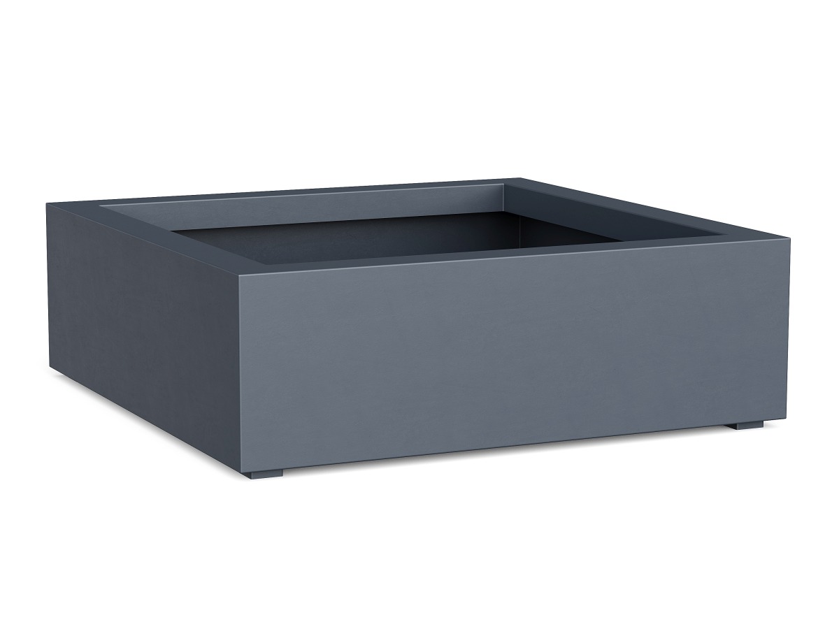 Donica Ogrodowa Aluminiowa Bajo 3 Szara S - cortena.pl