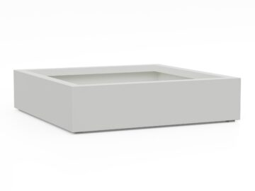 Donica Ogrodowa Aluminiowa Bajo 4 Biała S - cortena.pl