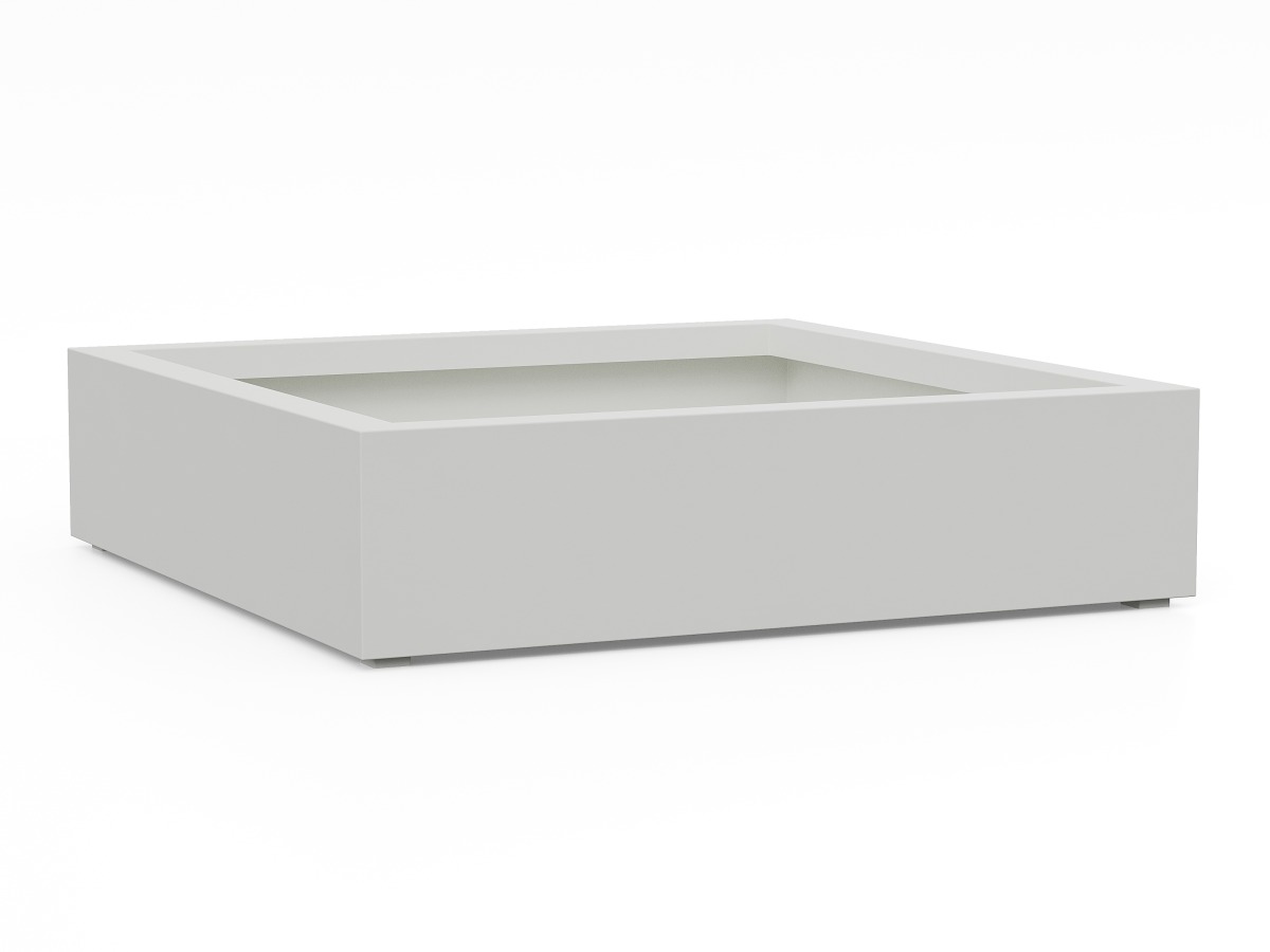 Donica Ogrodowa Aluminiowa Bajo 4 Biała S - cortena.pl Donica Ogrodowa Aluminiowa Bajo 4 Biała S - cortena.pl