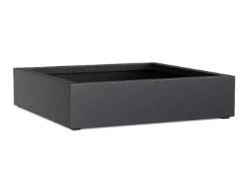 Donica Ogrodowa Aluminiowa Bajo 4 Czarna Antracyt S - cortena.pl