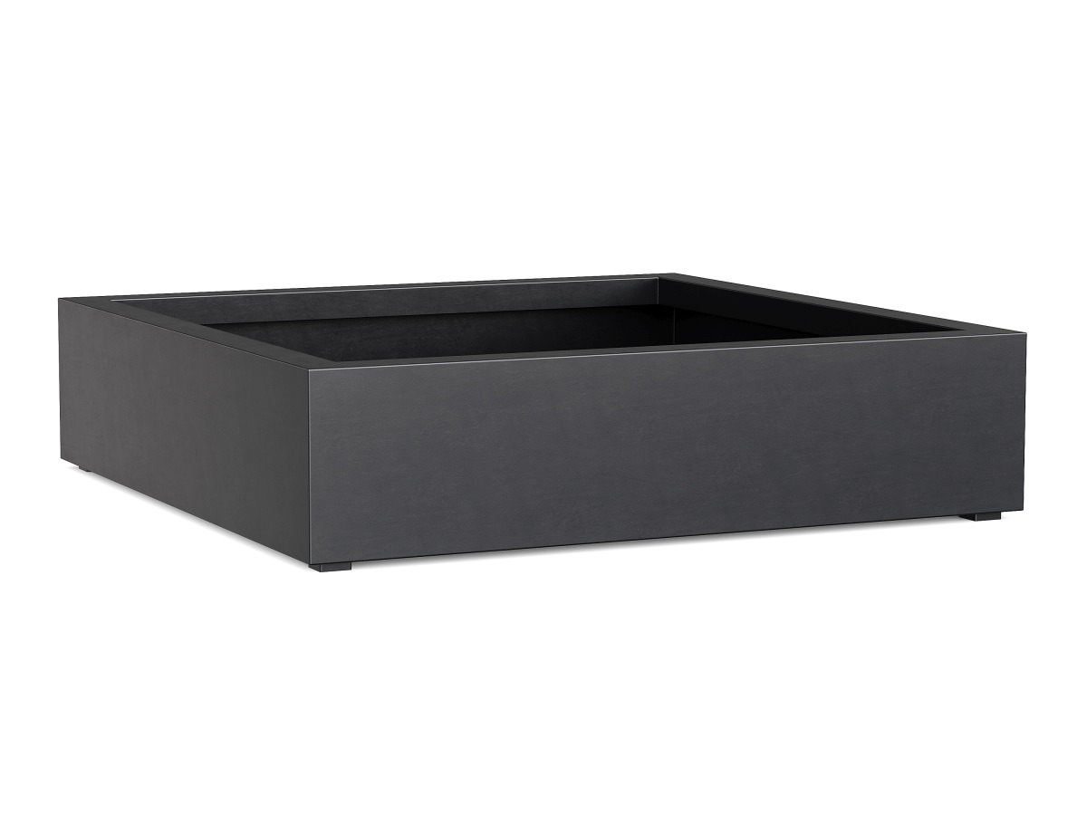 Donica Ogrodowa Aluminiowa Bajo 4 Czarna Antracyt S - cortena.pl Donica Ogrodowa Aluminiowa Bajo 4 Czarna Antracyt S - cortena.pl