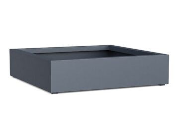 Donica Ogrodowa Aluminiowa Bajo 4 Szara S - cortena.pl