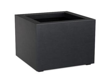 Donica Ogrodowa Aluminiowa Bajo 5 Czarna Antracyt S - cortena.pl