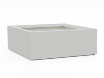 Donica Ogrodowa Aluminiowa Bajo 7 Biała S - cortena.pl