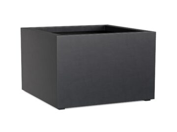 Donica Ogrodowa Aluminiowa Bajo 8 Czarna Antracyt S - cortena.pl