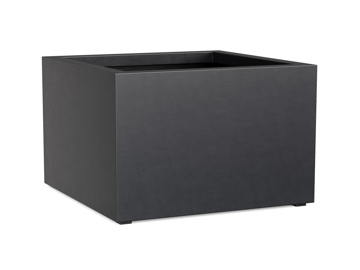 Donica Ogrodowa Aluminiowa Bajo 8 Czarna Antracyt S - cortena.pl Donica Ogrodowa Aluminiowa Bajo 8 Czarna Antracyt S - cortena.pl