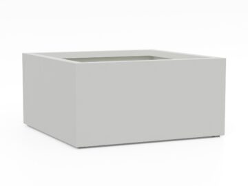 Donica Ogrodowa Aluminiowa Bajo 9 Biała S - cortena.pl