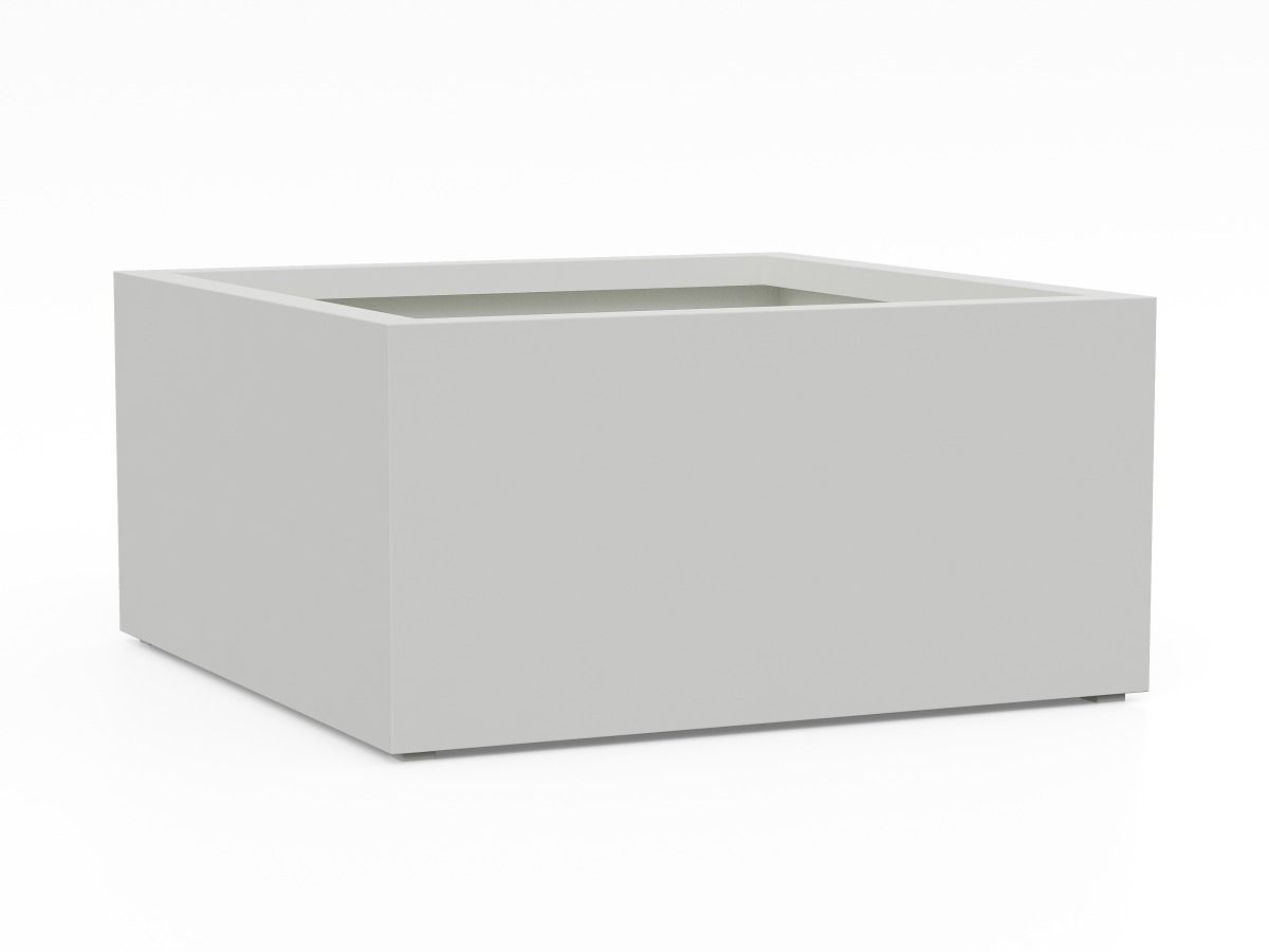 Donica Ogrodowa Aluminiowa Bajo 9 Biała S - cortena.pl Donica Ogrodowa Aluminiowa Bajo 9 Biała S - cortena.pl