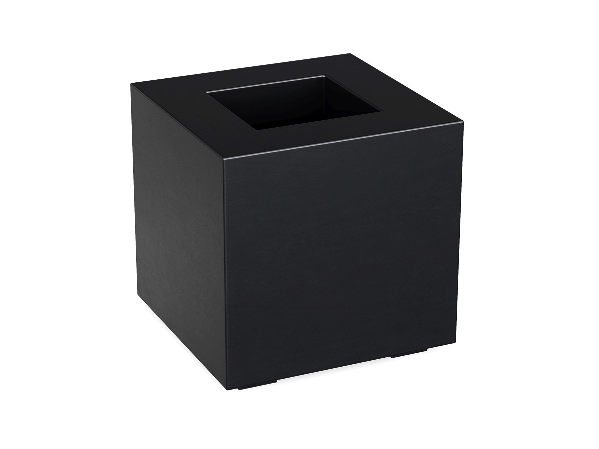 Donica Ogrodowa Aluminiowa Cubo 1 Czarna Antracyt S - cortena.pl Donica Ogrodowa Aluminiowa Cubo 1 Czarna Antracyt S - cortena.pl