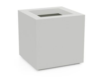 Donica Ogrodowa Aluminiowa Cubo 2 Biała S - cortena.pl