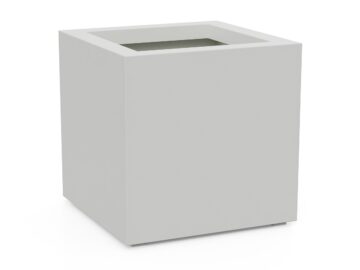 Donica Ogrodowa Aluminiowa Cubo 3 Biała S - cortena.pl