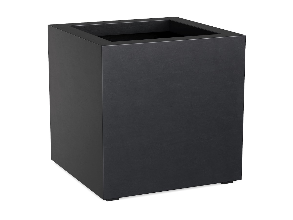 Donica Ogrodowa Aluminiowa Cubo 3 Czarna Antracyt S - cortena.pl Donica Ogrodowa Aluminiowa Cubo 3 Czarna Antracyt S - cortena.pl