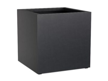 Donica Ogrodowa Aluminiowa Cubo 4 Czarna Antracyt S - cortena.pl