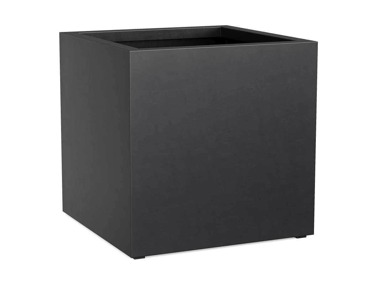 Donica Ogrodowa Aluminiowa Cubo 4 Czarna Antracyt S - cortena.pl Donica Ogrodowa Aluminiowa Cubo 4 Czarna Antracyt S - cortena.pl