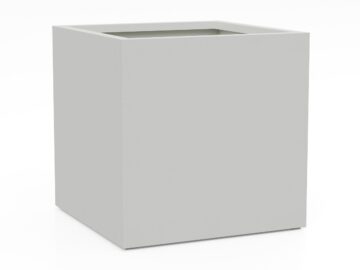 Donica Ogrodowa Aluminiowa Cubo 5 Biała S - cortena.pl