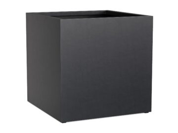 Donica Ogrodowa Aluminiowa Cubo 5 Czarna Antracyt S - cortena.pl