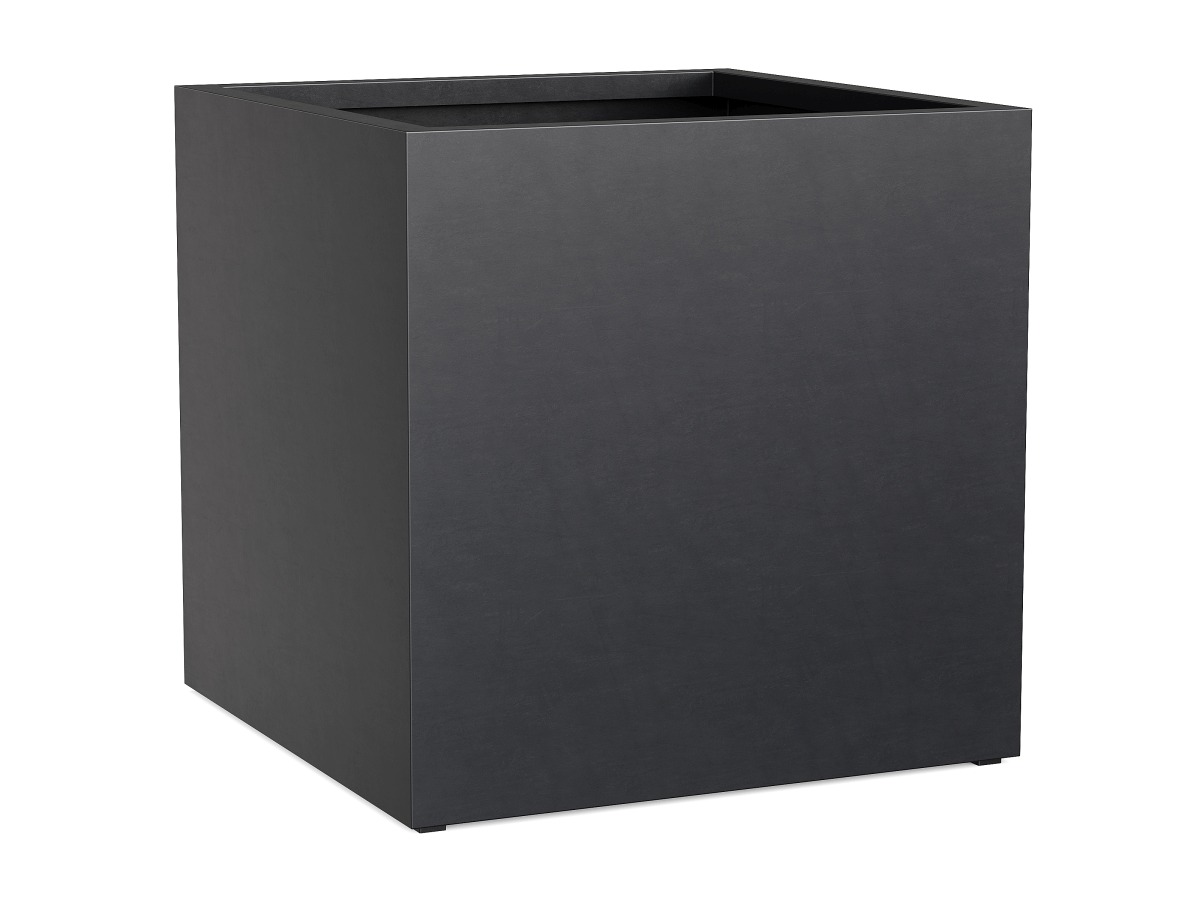 Donica Ogrodowa Aluminiowa Cubo 5 Czarna Antracyt S - cortena.pl Donica Ogrodowa Aluminiowa Cubo 5 Czarna Antracyt S - cortena.pl