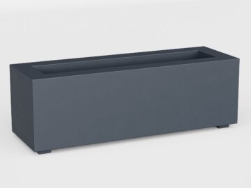 Donica Ogrodowa Aluminiowa Largo 1 Szara S - cortena.pl