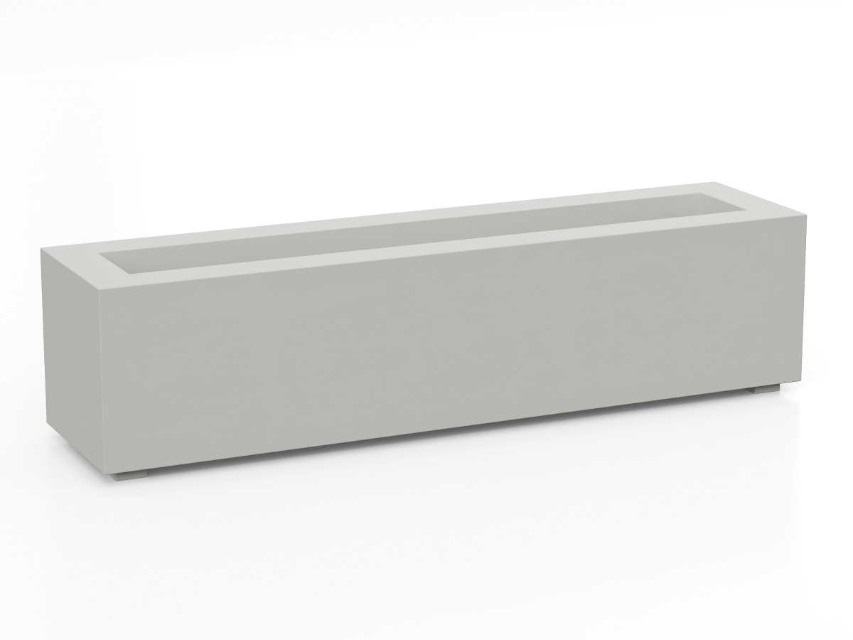 Donica Ogrodowa Aluminiowa Largo 2 Biała S - cortena.pl Donica Ogrodowa Aluminiowa Largo 2 Biała S - cortena.pl