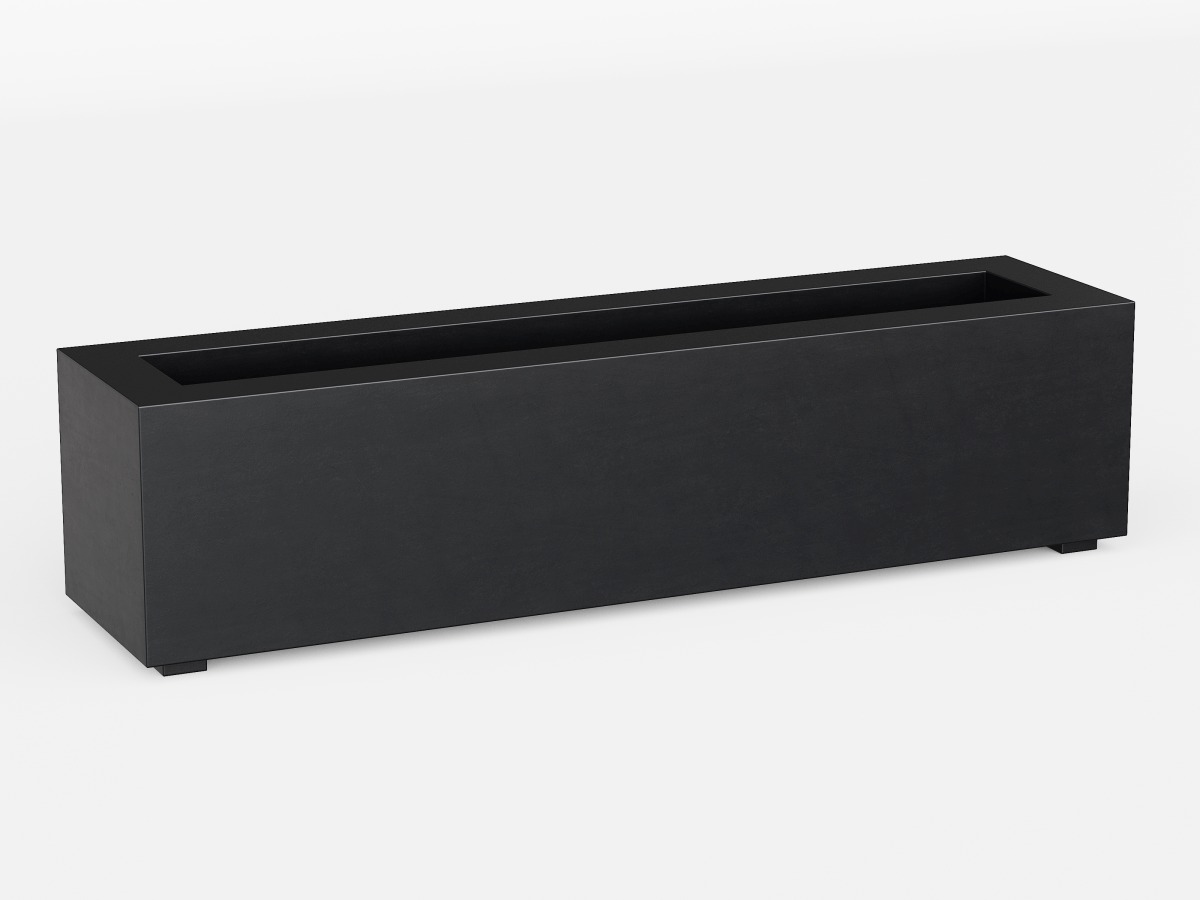 Donica Ogrodowa Aluminiowa Largo 2 Czarna Antracyt S - cortena.pl Donica Ogrodowa Aluminiowa Largo 2 Czarna Antracyt S - cortena.pl