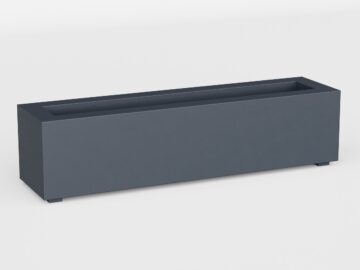 Donica Ogrodowa Aluminiowa Largo 2 Szara S - cortena.pl