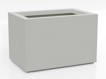 Donica Ogrodowa Aluminiowa Largo 5 Biała S - cortena.pl