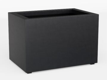 Donica Ogrodowa Aluminiowa Largo 5 Czarna Antracyt S - cortena.pl
