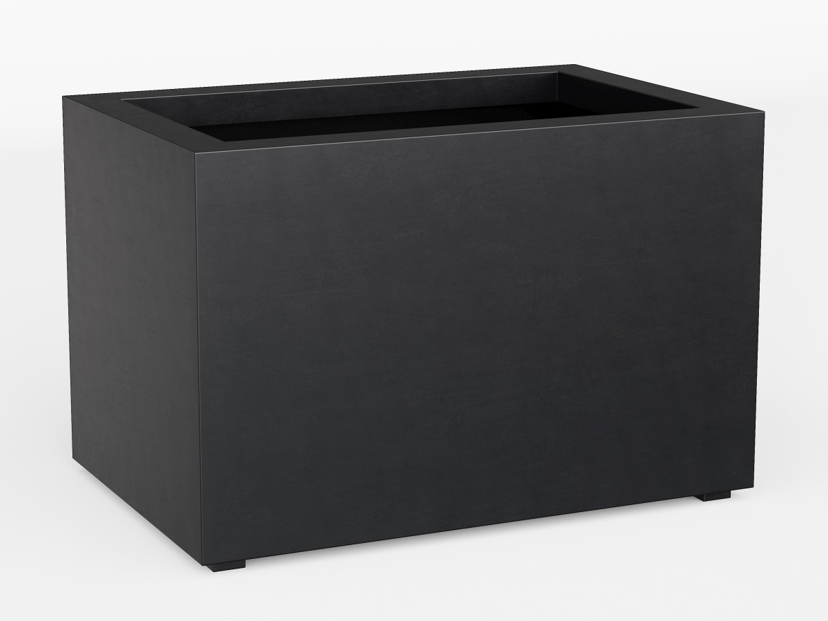 Donica Ogrodowa Aluminiowa Largo 5 Czarna Antracyt S - cortena.pl Donica Ogrodowa Aluminiowa Largo 5 Czarna Antracyt S - cortena.pl