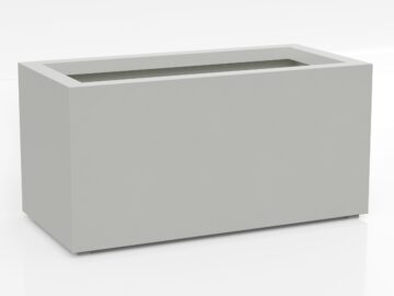 Donica Ogrodowa Aluminiowa Largo 6 Biała S - cortena.pl